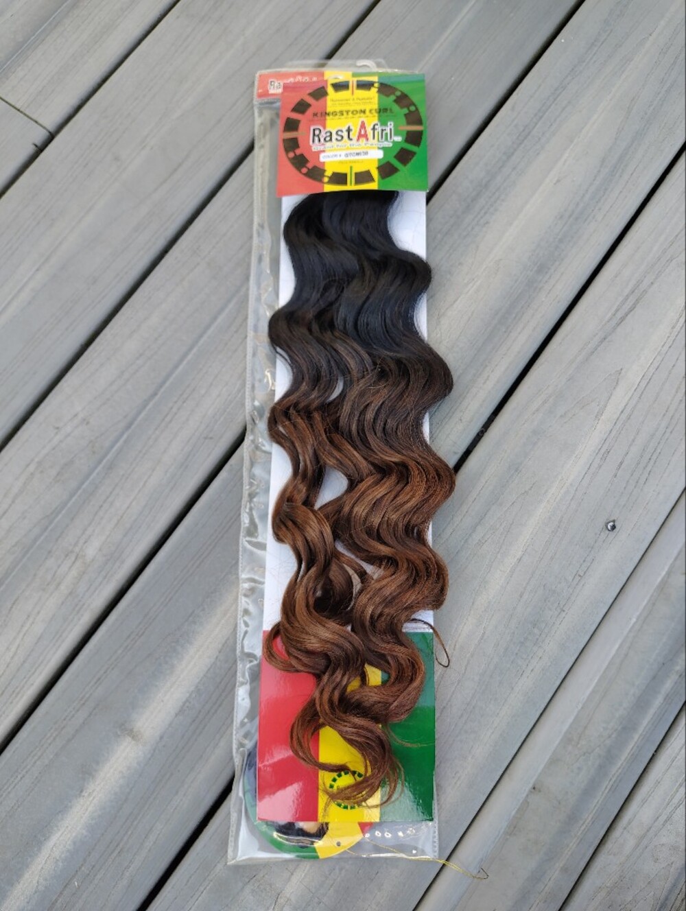 Women’s Wavy Ombre Hair - Black to Brown